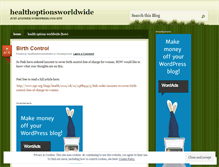 Tablet Screenshot of healthoptionsworldwide.wordpress.com