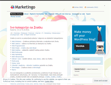 Tablet Screenshot of marketingo.wordpress.com