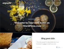 Tablet Screenshot of anguadn.wordpress.com