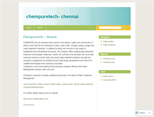 Tablet Screenshot of chempuretech.wordpress.com