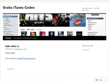 Tablet Screenshot of gratisitunescode.wordpress.com