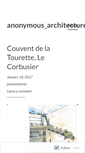 Mobile Screenshot of anonymousarchitecture.wordpress.com