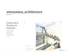 Tablet Screenshot of anonymousarchitecture.wordpress.com