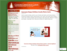 Tablet Screenshot of customchristmascards.wordpress.com