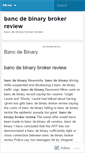 Mobile Screenshot of advertising.bancdebinarybrokerreview.wordpress.com