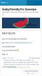 Mobile Screenshot of gabyfriendly3.wordpress.com