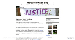 Desktop Screenshot of mariaadebowale.wordpress.com