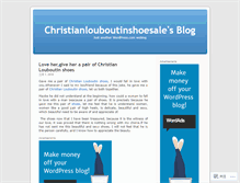 Tablet Screenshot of christianlouboutinshoesale.wordpress.com