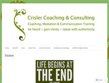 Tablet Screenshot of crislercoaching.wordpress.com