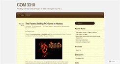 Desktop Screenshot of com3310.wordpress.com