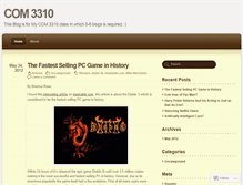Tablet Screenshot of com3310.wordpress.com