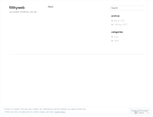 Tablet Screenshot of filthyweb.wordpress.com