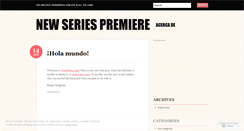 Desktop Screenshot of newseriespremiere.wordpress.com