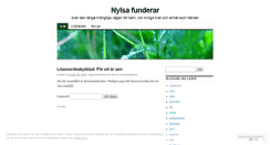 Desktop Screenshot of nylsafunderar.wordpress.com