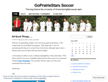 Tablet Screenshot of goprairiestars.wordpress.com