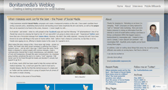 Desktop Screenshot of bonitamedia.wordpress.com