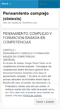 Mobile Screenshot of pensamientocomplejo.wordpress.com