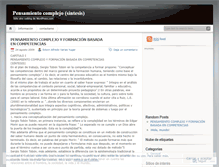 Tablet Screenshot of pensamientocomplejo.wordpress.com