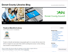 Tablet Screenshot of dorsetcountylibraries.wordpress.com