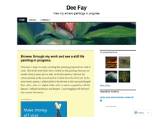 Tablet Screenshot of deefay54.wordpress.com