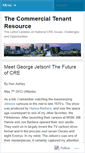 Mobile Screenshot of commercialtenantresource.wordpress.com