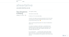 Desktop Screenshot of aheartalive.wordpress.com