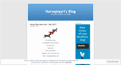 Desktop Screenshot of horseplayri.wordpress.com