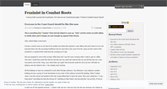 Desktop Screenshot of feministincombatboots.wordpress.com