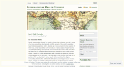 Desktop Screenshot of internationalhealthstudent.wordpress.com