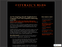 Tablet Screenshot of citymailusa.wordpress.com
