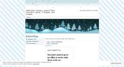 Desktop Screenshot of mathliteracylesson.wordpress.com