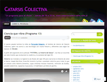 Tablet Screenshot of catarsiscolectivafm.wordpress.com