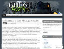 Tablet Screenshot of ghoststorytv.wordpress.com