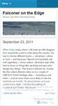 Mobile Screenshot of falconerontheedge.wordpress.com