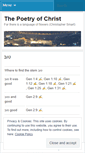 Mobile Screenshot of poetryofchrist.wordpress.com