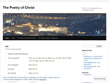 Tablet Screenshot of poetryofchrist.wordpress.com