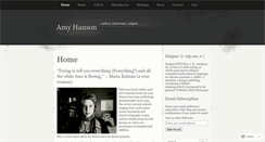 Desktop Screenshot of amyhanson.wordpress.com