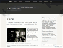 Tablet Screenshot of amyhanson.wordpress.com