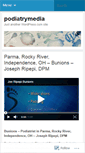 Mobile Screenshot of podiatrymedia.wordpress.com