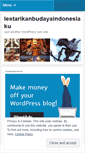 Mobile Screenshot of lestarikanbudayaindonesiaku.wordpress.com