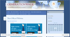 Desktop Screenshot of generationwalk.wordpress.com