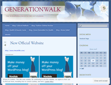Tablet Screenshot of generationwalk.wordpress.com