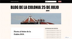 Desktop Screenshot of colonia25dejulio.wordpress.com