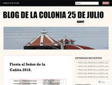Tablet Screenshot of colonia25dejulio.wordpress.com