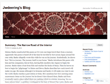 Tablet Screenshot of jwdeering.wordpress.com