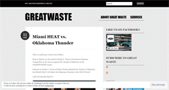 Desktop Screenshot of greatwaste.wordpress.com