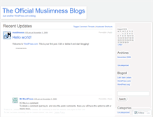 Tablet Screenshot of muslimness.wordpress.com