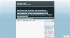 Desktop Screenshot of ankarahukuk.wordpress.com