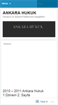 Mobile Screenshot of ankarahukuk.wordpress.com