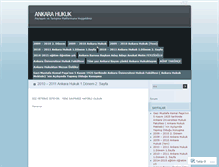 Tablet Screenshot of ankarahukuk.wordpress.com